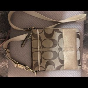 Used tan Coach satchel